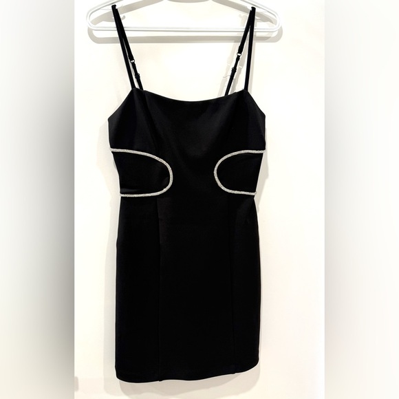 Guess Chic Black Dress with Silver Accents - Picture 8 of 10